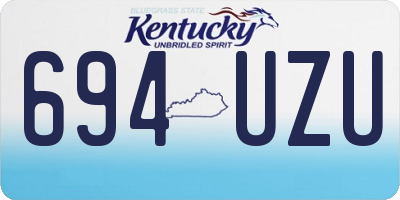 KY license plate 694UZU