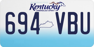 KY license plate 694VBU