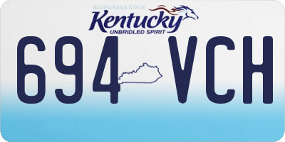 KY license plate 694VCH
