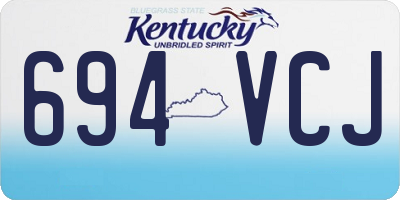 KY license plate 694VCJ