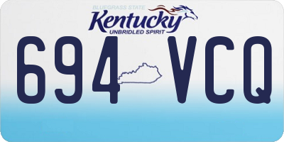 KY license plate 694VCQ