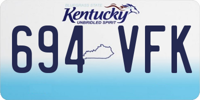KY license plate 694VFK