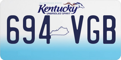 KY license plate 694VGB