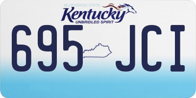 KY license plate 695JCI