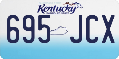 KY license plate 695JCX