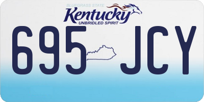 KY license plate 695JCY