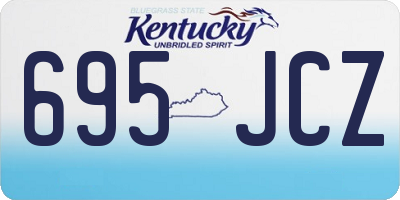 KY license plate 695JCZ