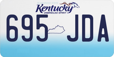 KY license plate 695JDA