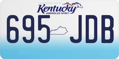 KY license plate 695JDB