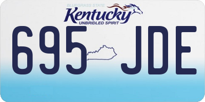 KY license plate 695JDE