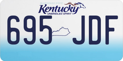 KY license plate 695JDF