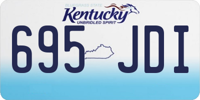 KY license plate 695JDI