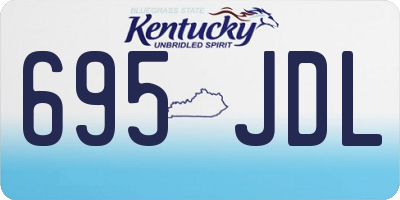 KY license plate 695JDL