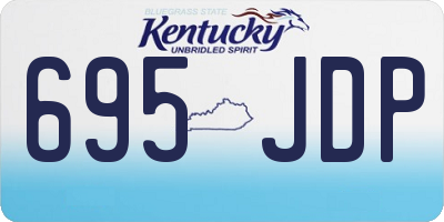 KY license plate 695JDP