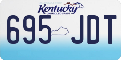 KY license plate 695JDT