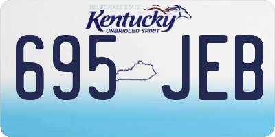 KY license plate 695JEB