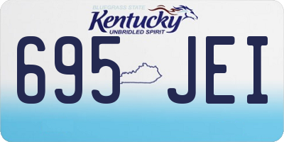 KY license plate 695JEI
