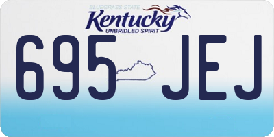 KY license plate 695JEJ