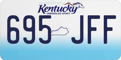 KY license plate 695JFF