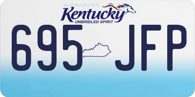 KY license plate 695JFP