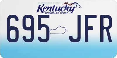 KY license plate 695JFR