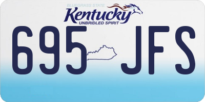 KY license plate 695JFS