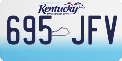 KY license plate 695JFV