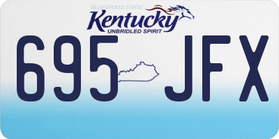 KY license plate 695JFX