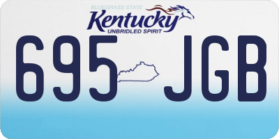 KY license plate 695JGB