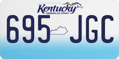 KY license plate 695JGC