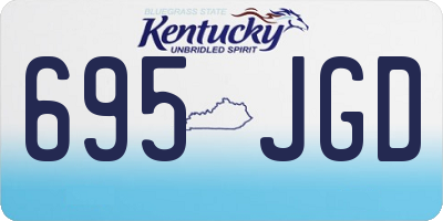 KY license plate 695JGD