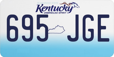 KY license plate 695JGE