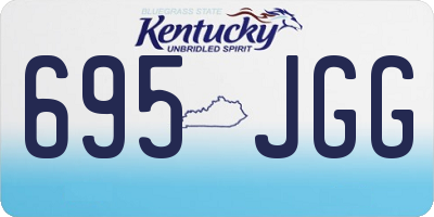 KY license plate 695JGG