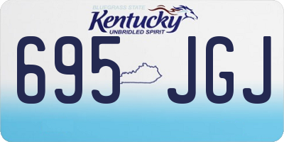 KY license plate 695JGJ