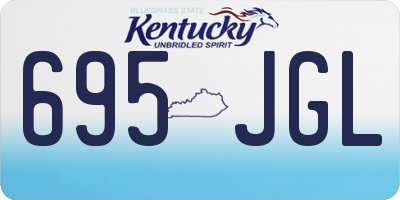KY license plate 695JGL