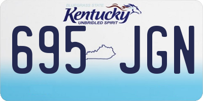 KY license plate 695JGN