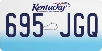 KY license plate 695JGQ