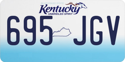 KY license plate 695JGV
