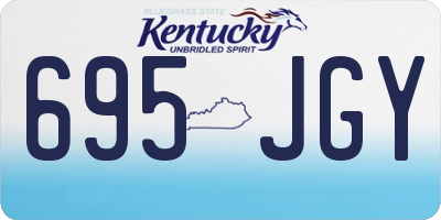 KY license plate 695JGY