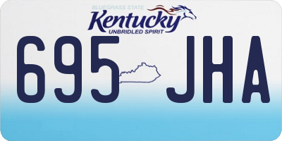 KY license plate 695JHA