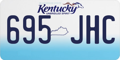 KY license plate 695JHC