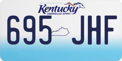 KY license plate 695JHF