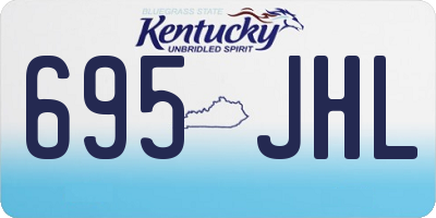 KY license plate 695JHL