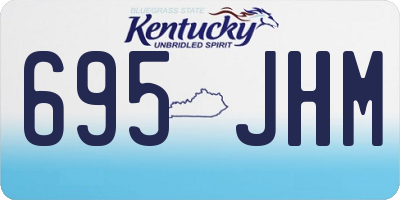 KY license plate 695JHM