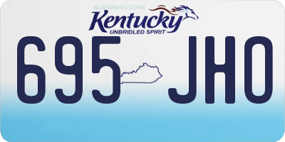 KY license plate 695JHO