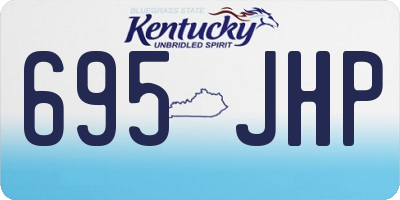 KY license plate 695JHP