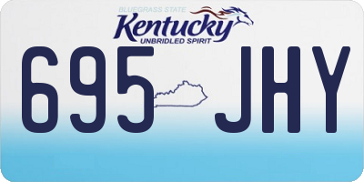 KY license plate 695JHY
