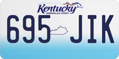 KY license plate 695JIK