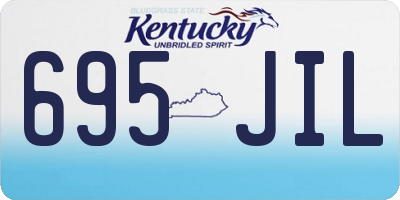 KY license plate 695JIL