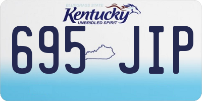 KY license plate 695JIP